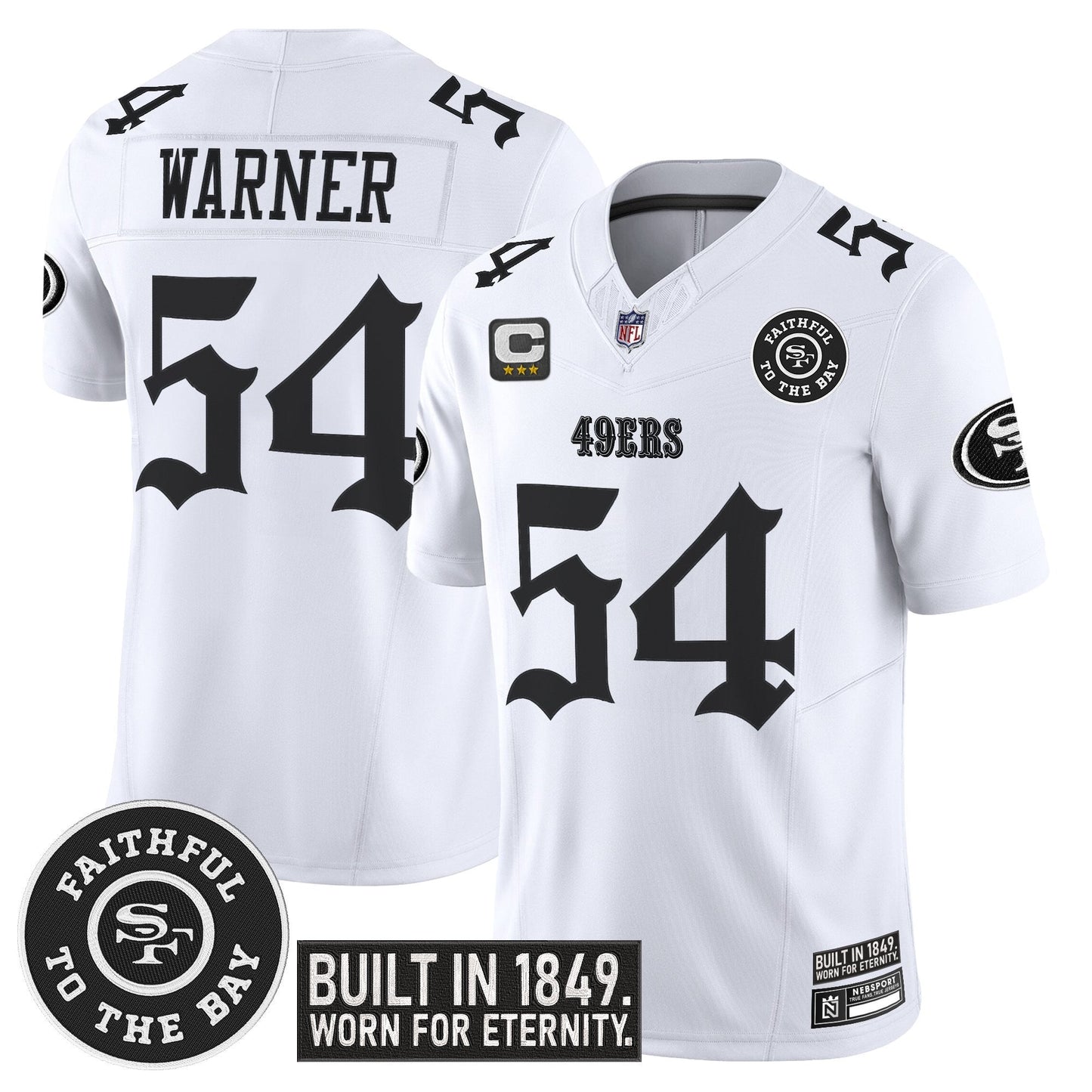 Men's San Francisco 49ers 'Fog City Gothic Edition' Vapor Limited Jersey - All Stitched