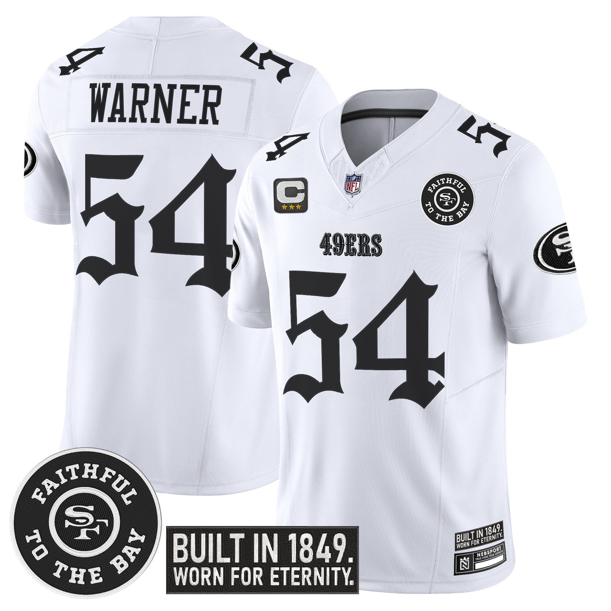 Men's San Francisco 49ers 'Fog City Gothic Edition' Vapor Limited Jersey - All Stitched