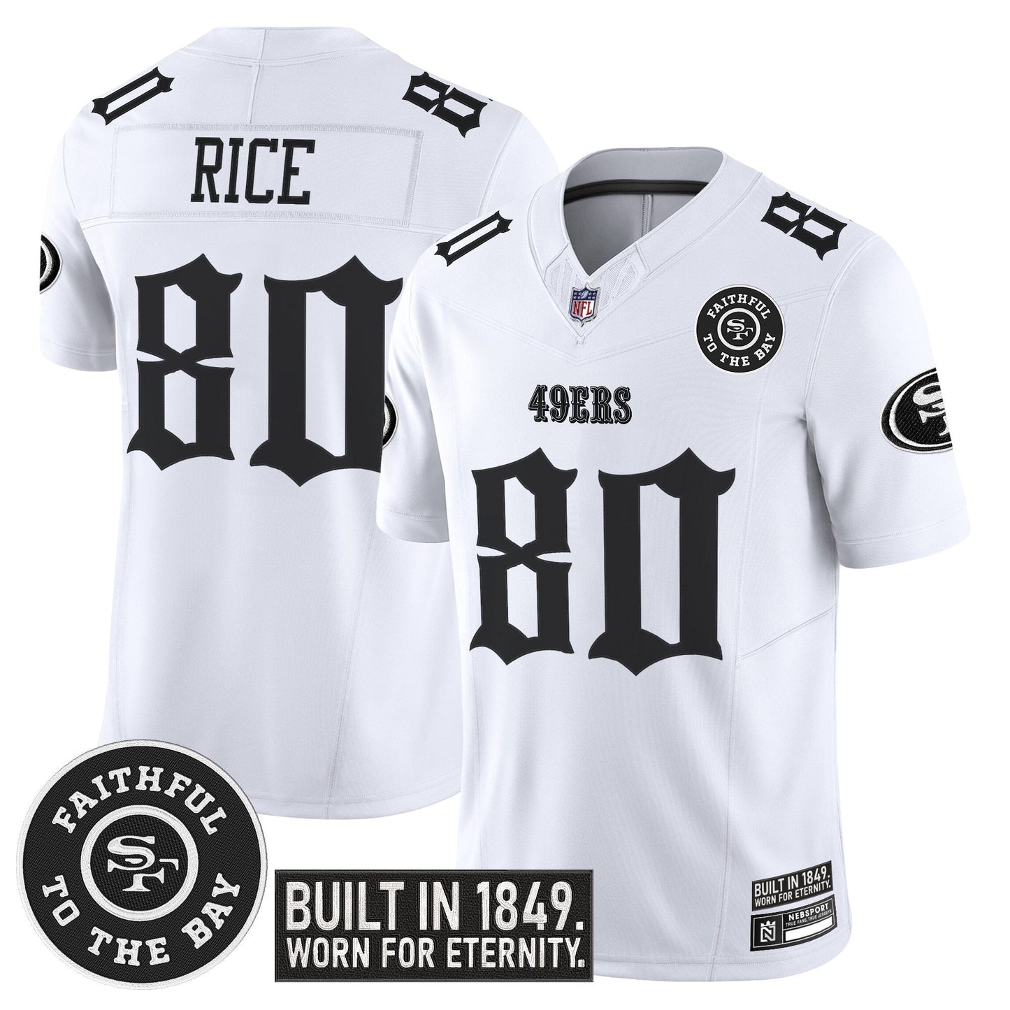 Men's San Francisco 49ers 'Fog City Gothic Edition' Vapor Limited Jersey - All Stitched
