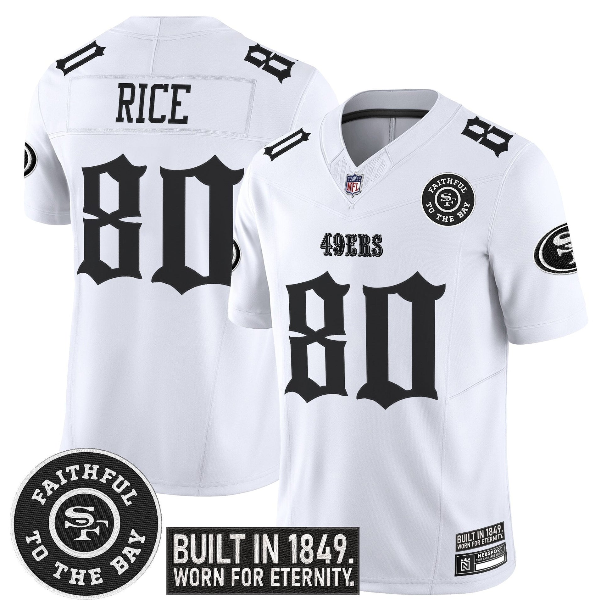 Men's San Francisco 49ers 'Fog City Gothic Edition' Vapor Limited Jersey - All Stitched