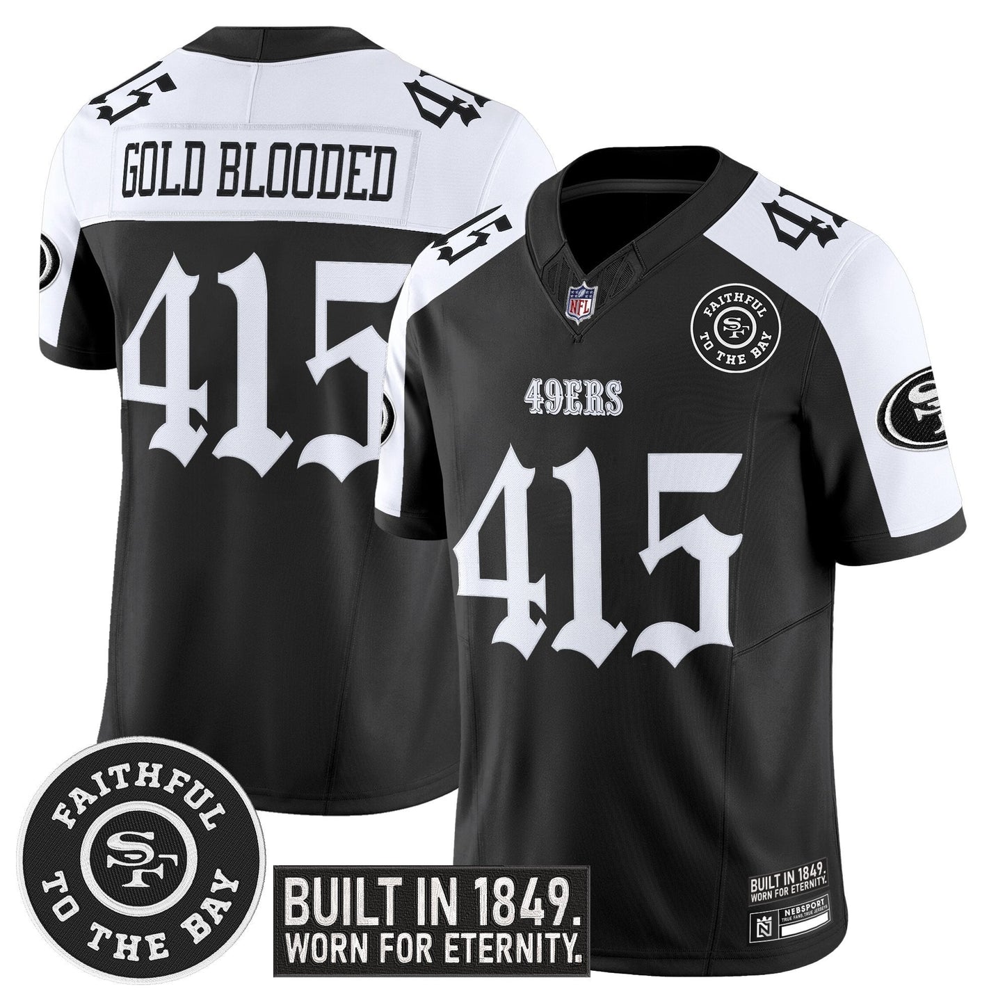 Men's San Francisco 49ers 'Fog City Gothic Edition' Vapor Limited Jersey - All Stitched