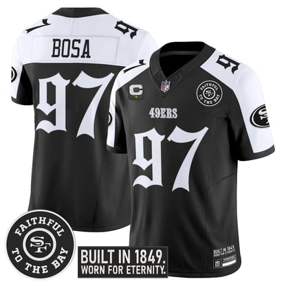 Men's San Francisco 49ers 'Fog City Gothic Edition' Vapor Limited Jersey - All Stitched