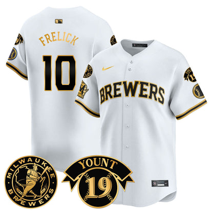 Men's Milwaukee Brewers 2025 Limited Jersey - Robin Yount Patch - All Stitched