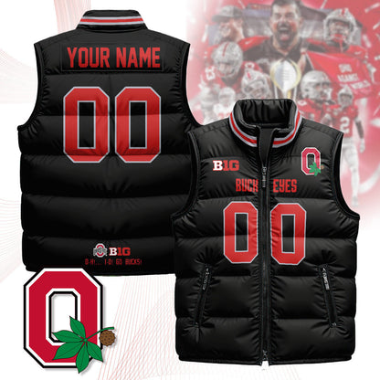 Custom Buckeyes Unisex Puffer Vest