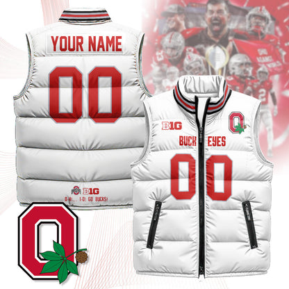 Custom Buckeyes Unisex Puffer Vest