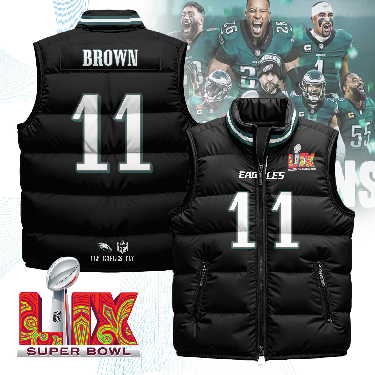 Philadelphia Eagles Unisex Puffer Vest