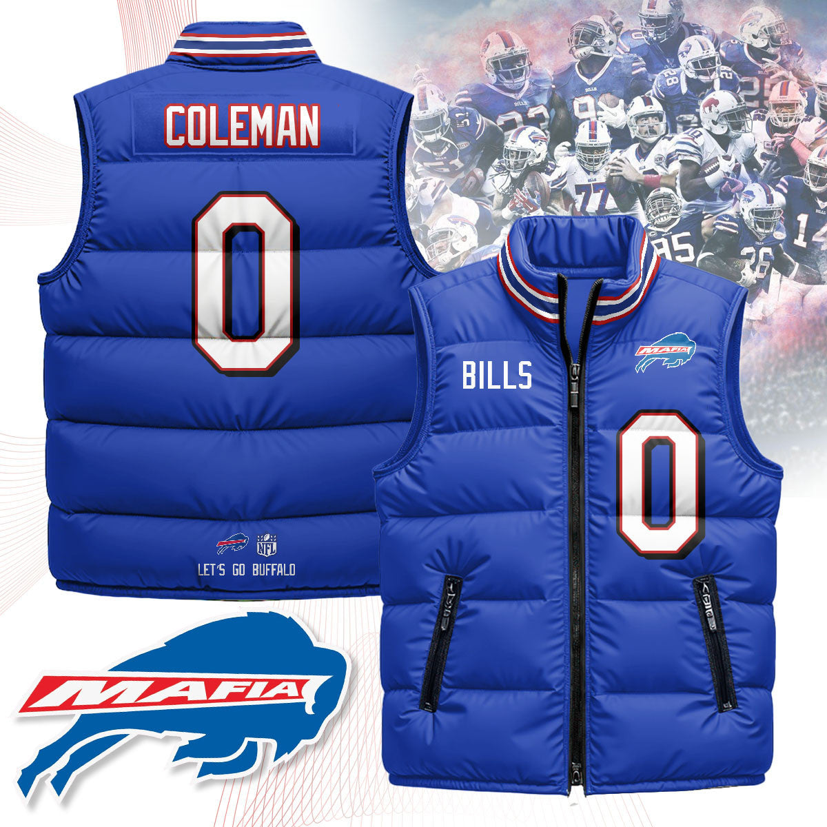 Buffalo Bills Unisex Puffer Vest