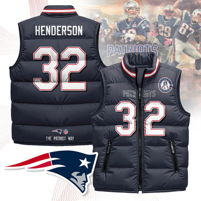 New England Patriots Unisex Puffer Vest