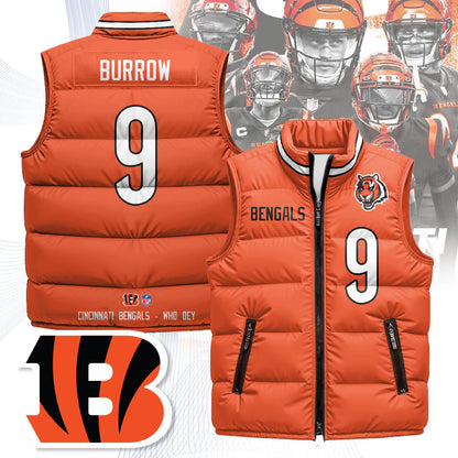 Cincinnati Bengals Unisex Puffer Vest