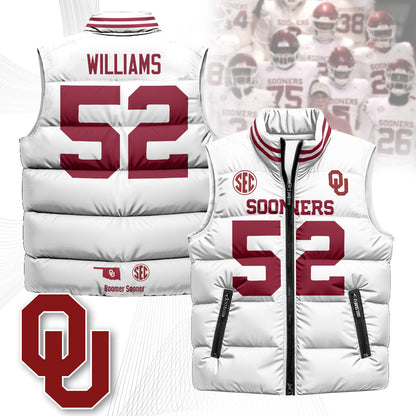 Oklahoma Sooners Unisex Puffer Vest