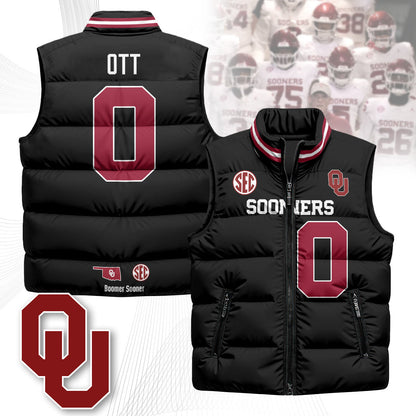 Oklahoma Sooners Unisex Puffer Vest