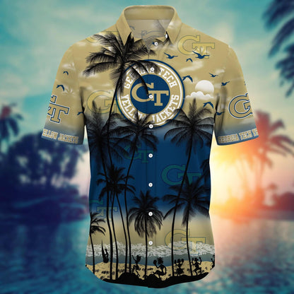 Georgia Tech Yellow Jackets - Trending Aloha Shirt Summer