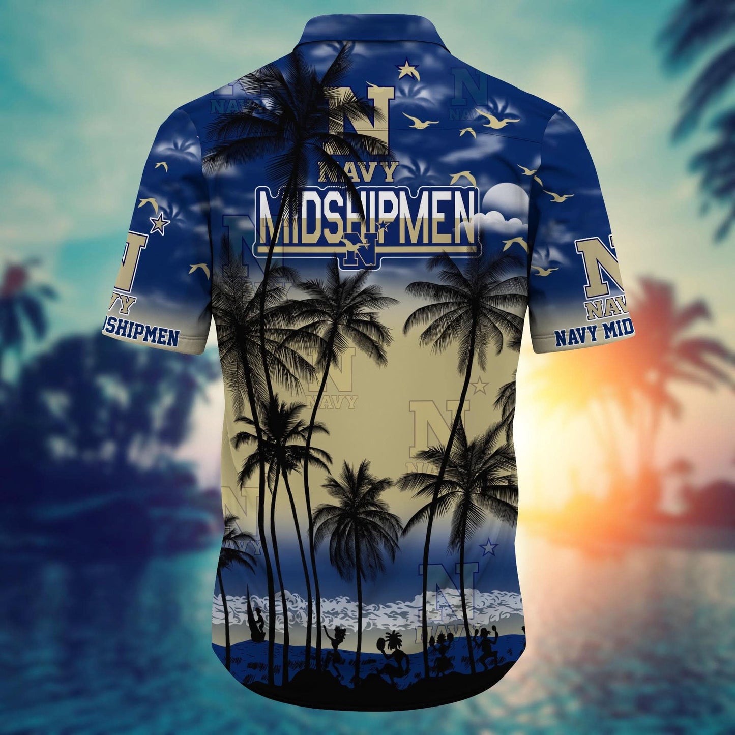 Navy Midshipmen - Trending Aloha Shirt Summer