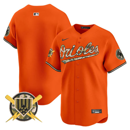 Baltimore Orioles Armed Forces Day Vapor Premier Limited Jersey - All Stitched