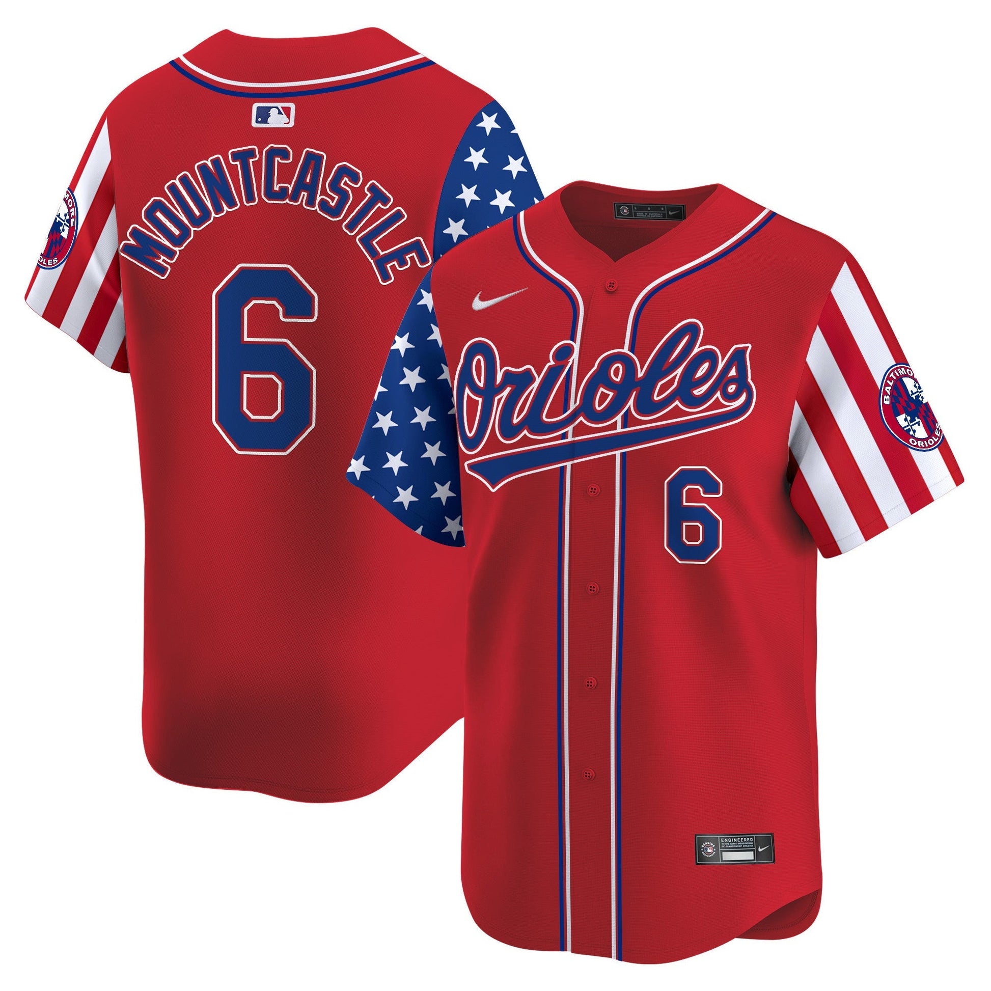 Men's Baltimore Orioles 2025 Independence Day Vapor Premier Limited Jersey - All Stitched