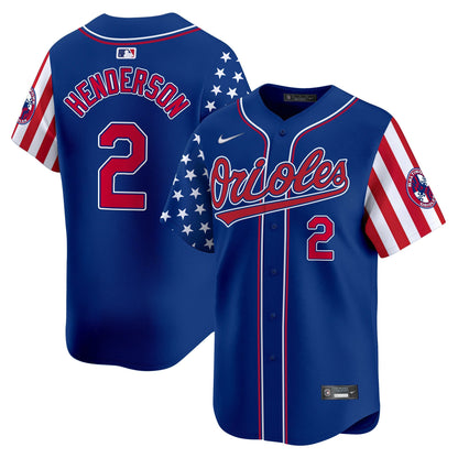 Men's Baltimore Orioles 2025 Independence Day Vapor Premier Limited Jersey - All Stitched