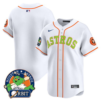 Men's Astros Orbit Patch Vapor Premier Limited Jersey V2 - All Stitched