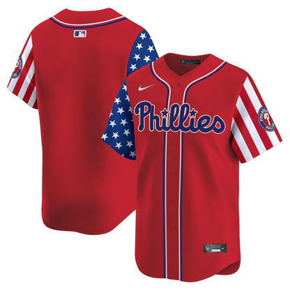 Men's Phillies 2025 Independence Day Vapor Premier Limited Jersey - All Stitched