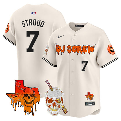 Men's Astros DJ Screw Vapor Premier Limited Jersey V2 - All Stitched