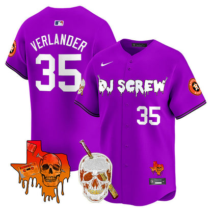Men's Astros DJ Screw Vapor Premier Limited Jersey V2 - All Stitched
