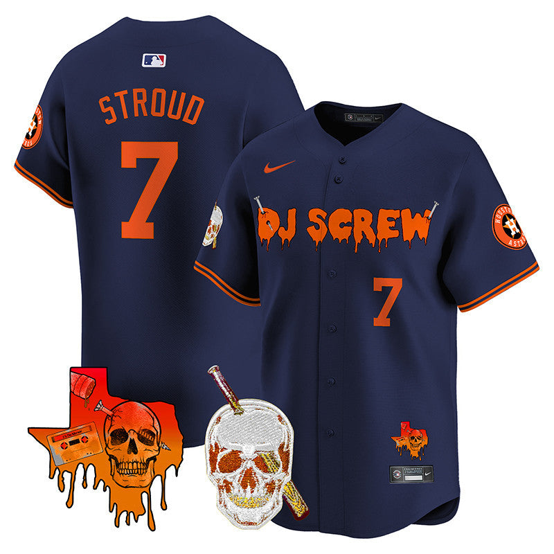 Men's Astros DJ Screw Vapor Premier Limited Jersey V2 - All Stitched
