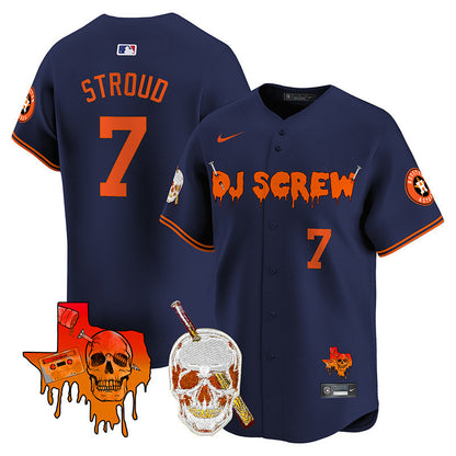 Men's Astros DJ Screw Vapor Premier Limited Jersey V2 - All Stitched