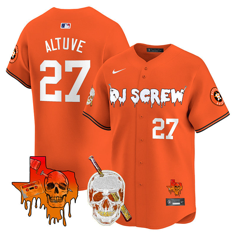 Men's Astros DJ Screw Vapor Premier Limited Jersey V2 - All Stitched