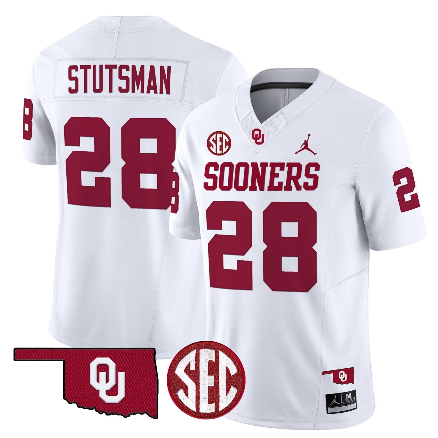 Oklahoma Sooners 2024 Vapor Limited Jersey - SEC Patch - All Stitched