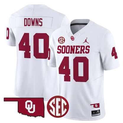 Oklahoma Sooners 2024 Vapor Limited Jersey - SEC Patch - All Stitched