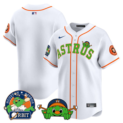Men's Astros Orbit Patch Vapor Premier Limited Jersey V3 - All Stitched