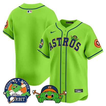 Men's Astros Orbit Patch Vapor Premier Limited Jersey V3 - All Stitched
