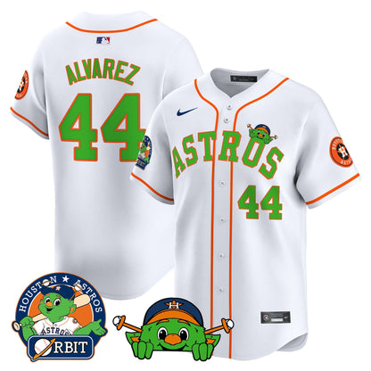 Men's Astros Orbit Patch Vapor Premier Limited Jersey V3 - All Stitched