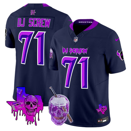 Men's Houston Texans DJ Screw Vapor Limited Jersey - All Stitched