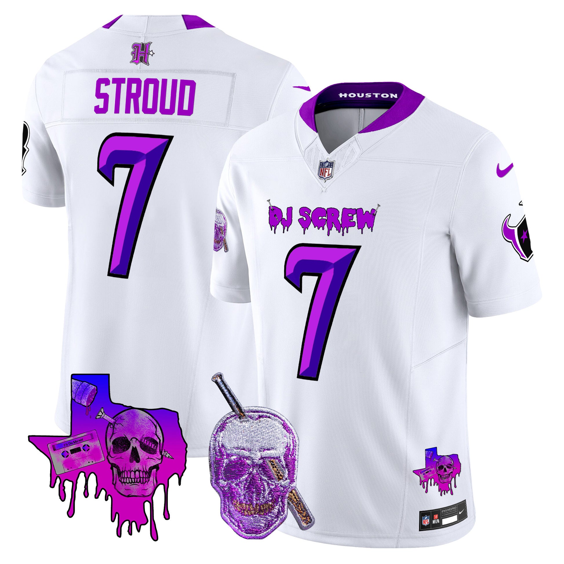 Men's Houston Texans DJ Screw Vapor Limited Jersey - All Stitched