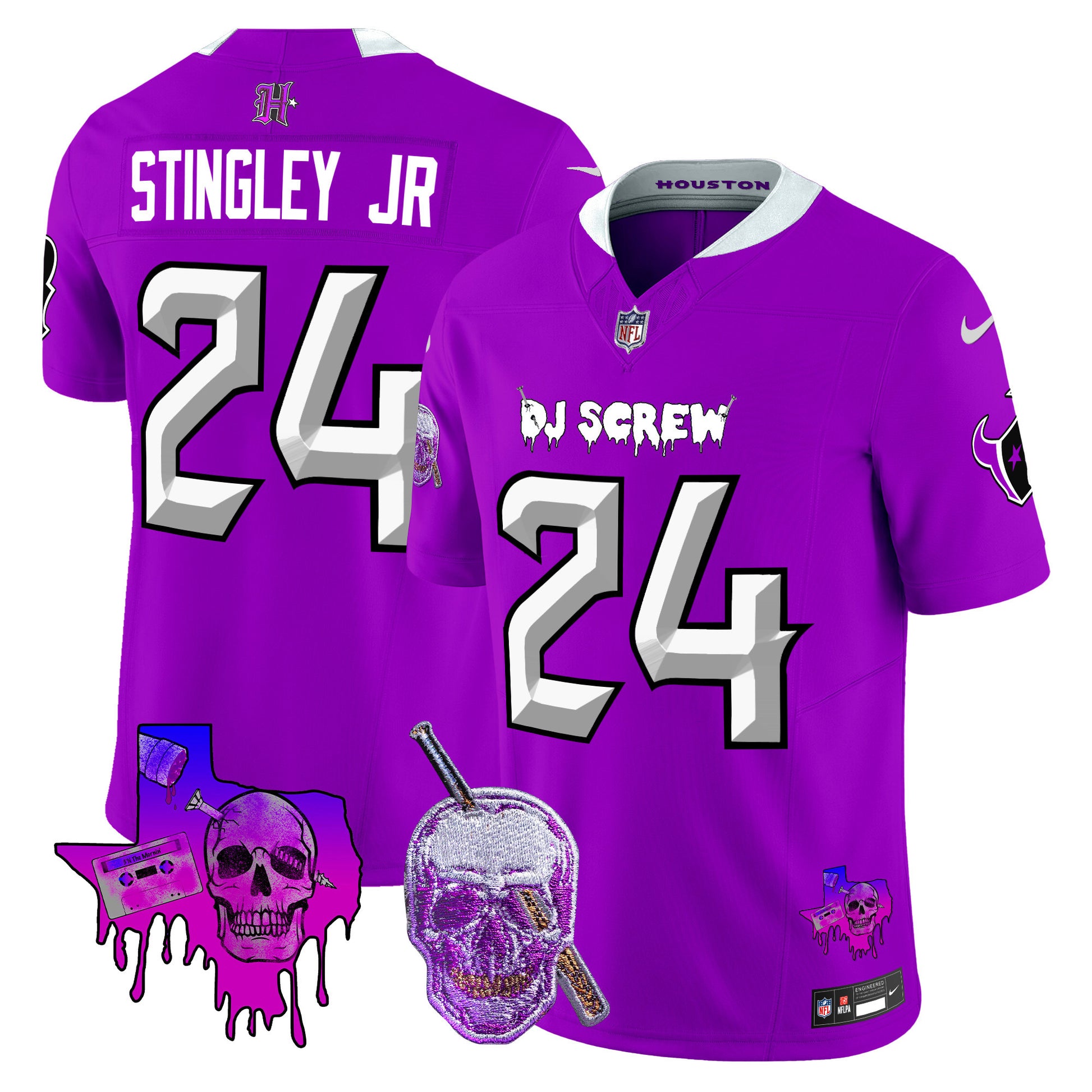 Men's Houston Texans DJ Screw Vapor Limited Jersey - All Stitched