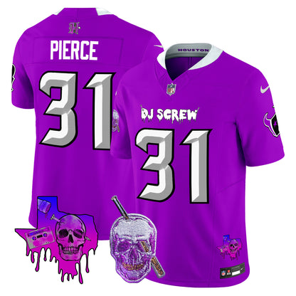 Men's Houston Texans DJ Screw Vapor Limited Jersey - All Stitched