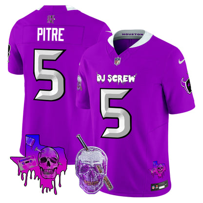 Men's Houston Texans DJ Screw Vapor Limited Jersey - All Stitched