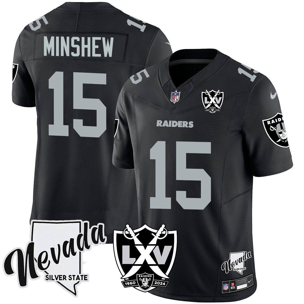 Men's Raiders 2025 Vapor Limited Jersey - 65th Anniversary - All Stitched