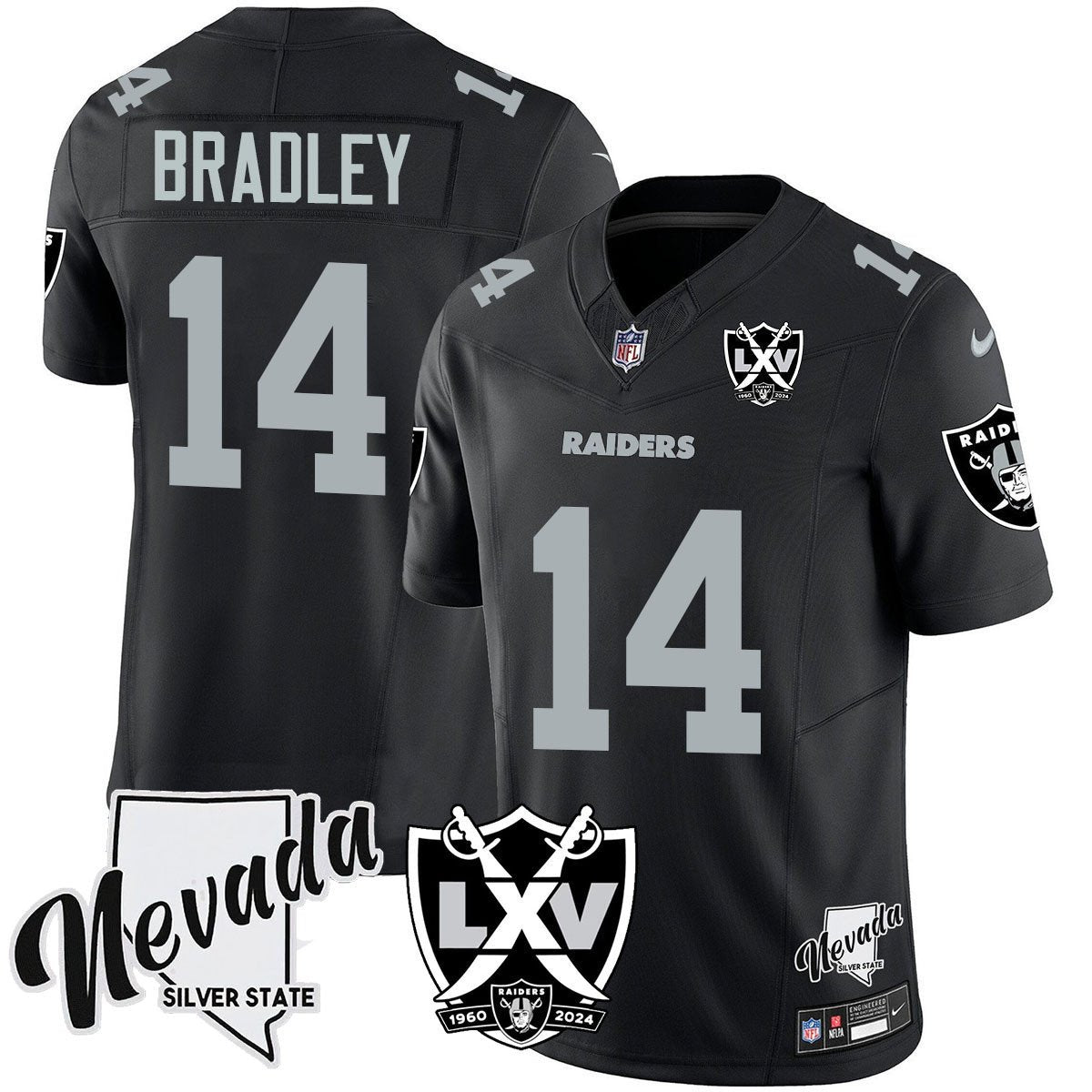 Men's Raiders 2025 Vapor Limited Jersey - 65th Anniversary - All Stitched