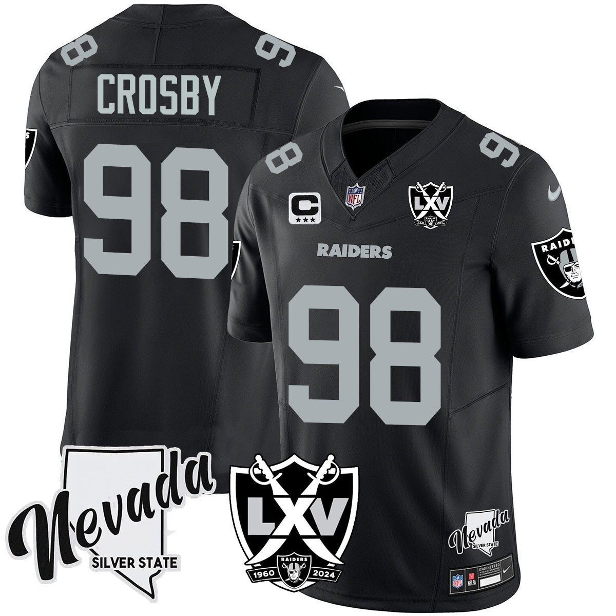 Men's Raiders 2025 Vapor Limited Jersey - 65th Anniversary - All Stitched