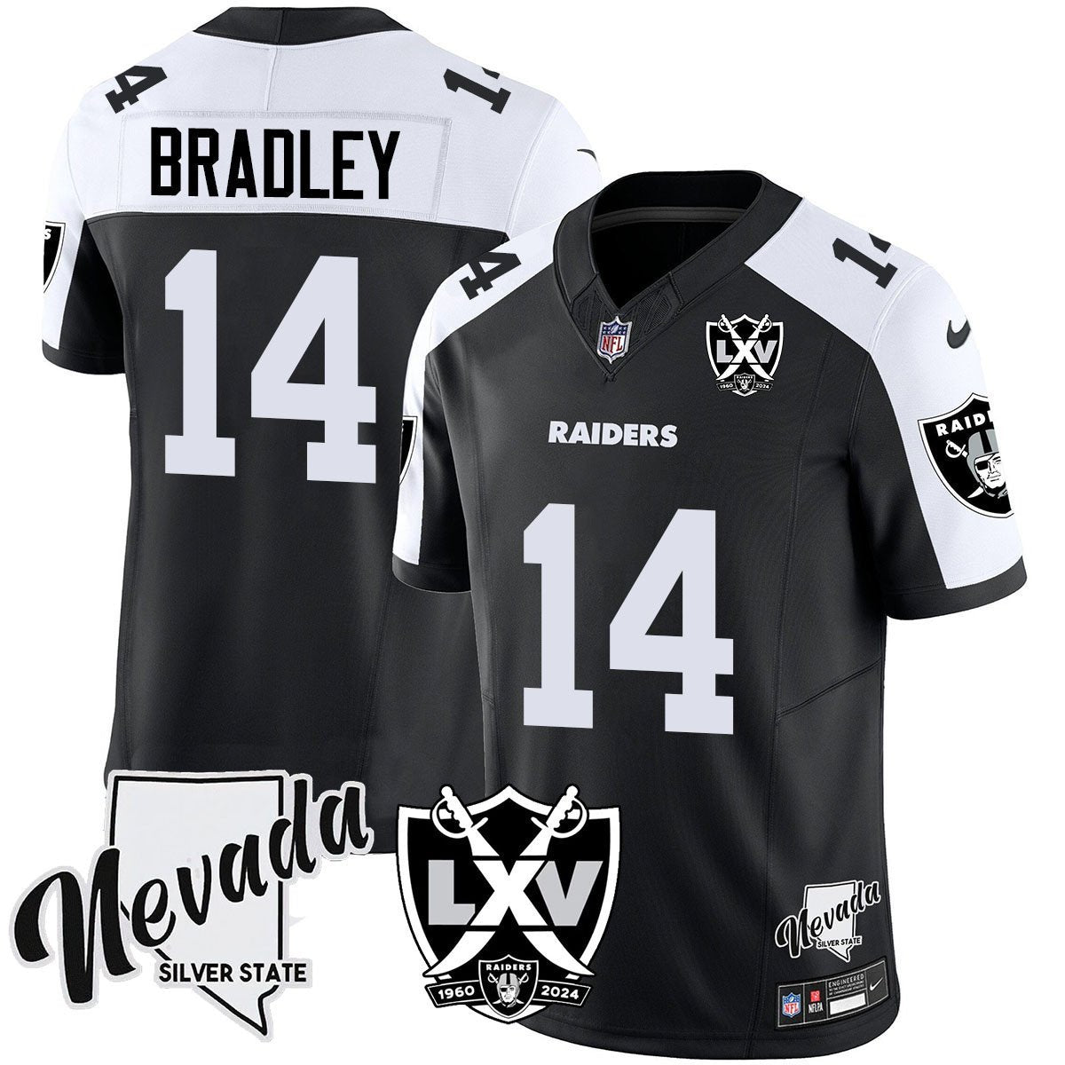 Men's Raiders 2025 Vapor Limited Jersey - 65th Anniversary - All Stitched