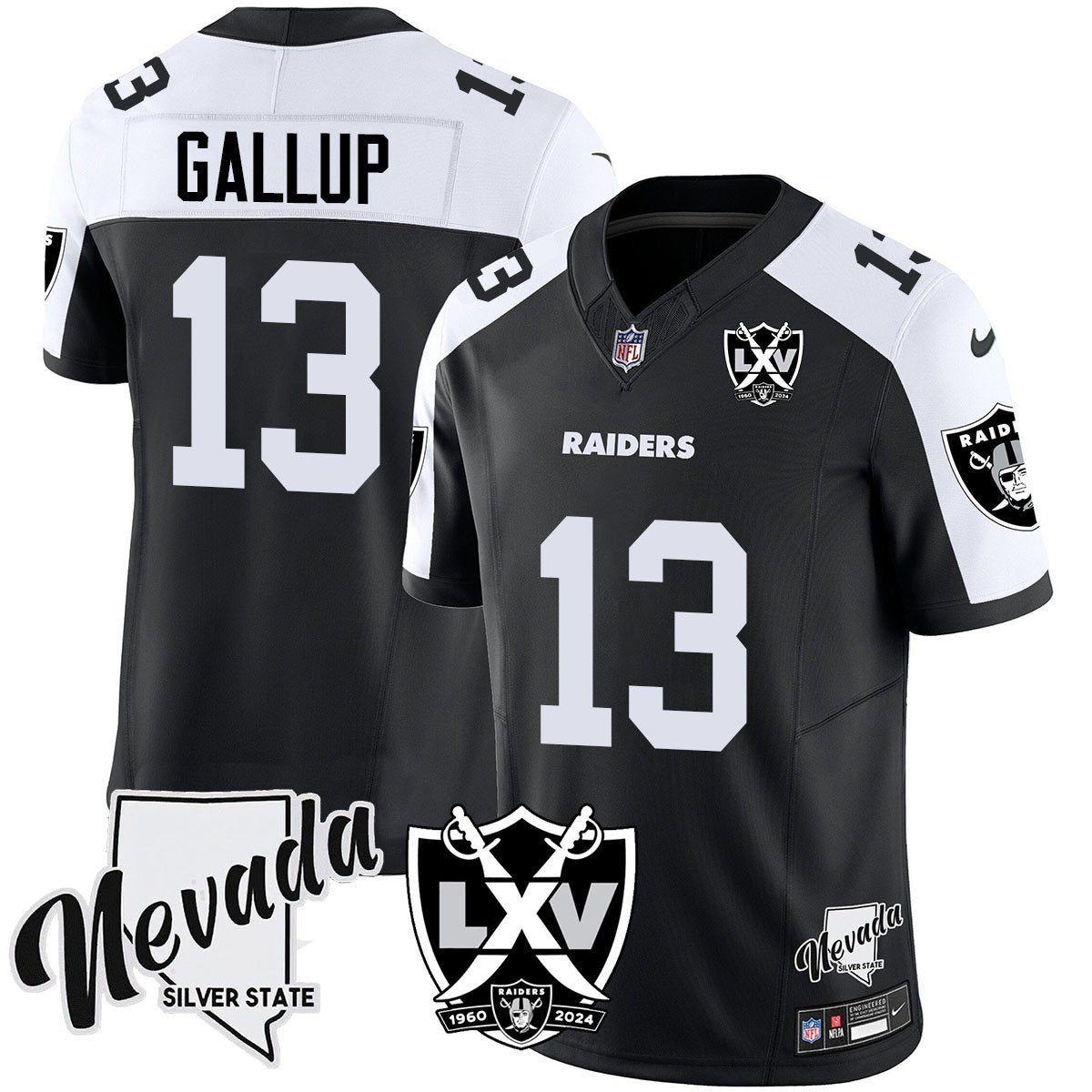 Men's Raiders 2025 Vapor Limited Jersey - 65th Anniversary - All Stitched
