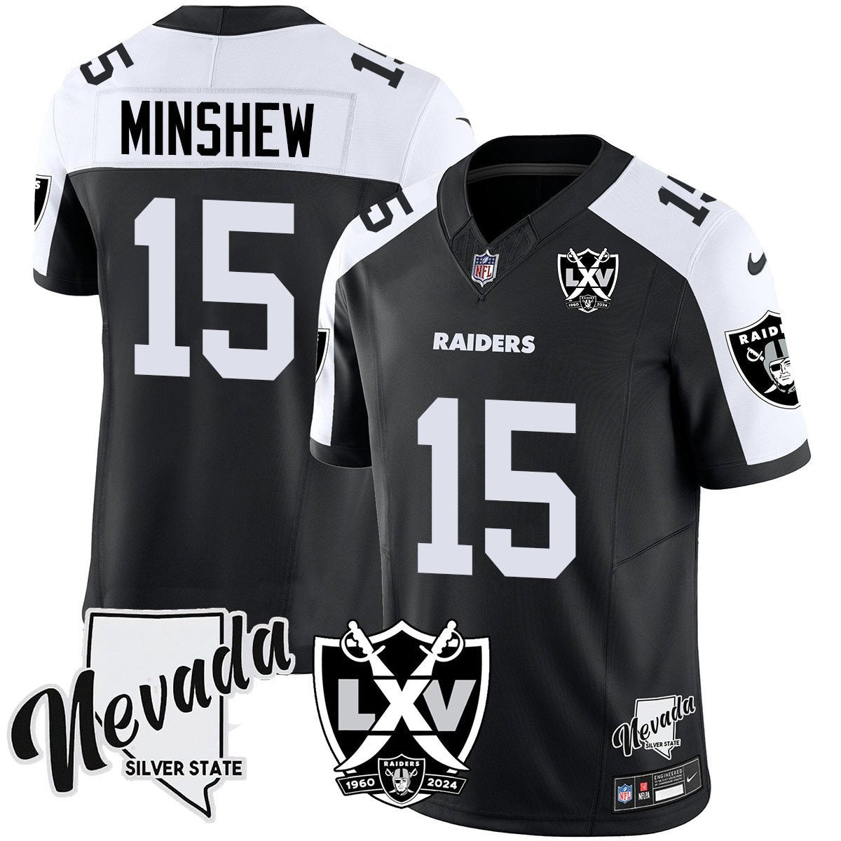 Men's Raiders 2025 Vapor Limited Jersey - 65th Anniversary - All Stitched