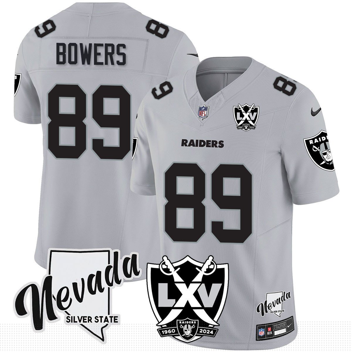 Men's Raiders 2025 Vapor Limited Jersey - 65th Anniversary - All Stitched