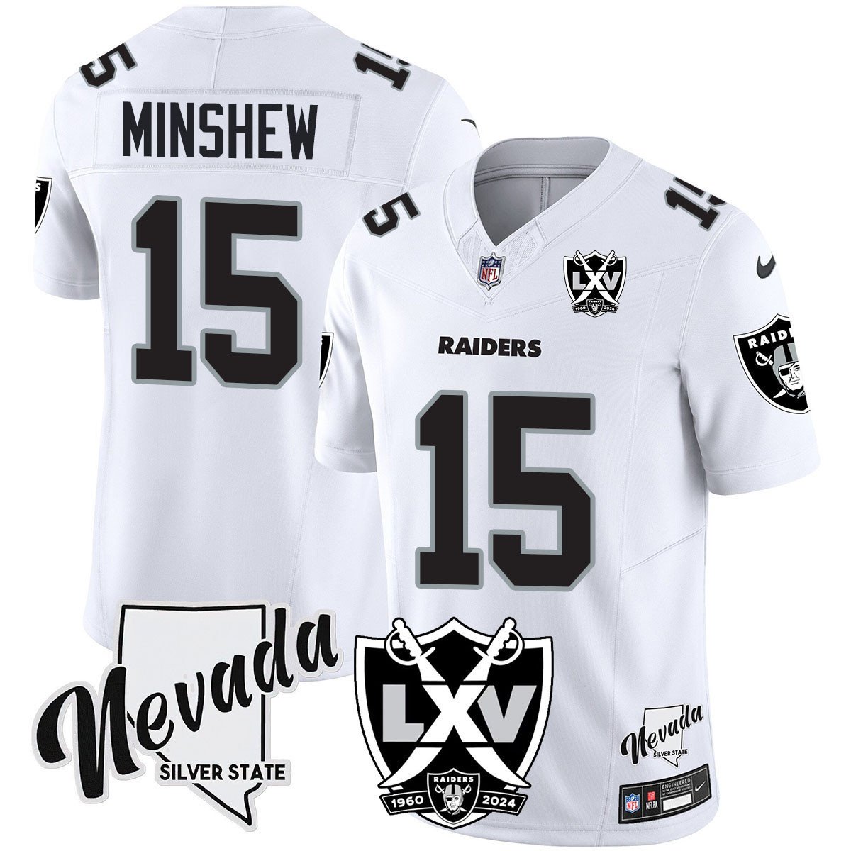 Men's Raiders 2025 Vapor Limited Jersey - 65th Anniversary - All Stitched