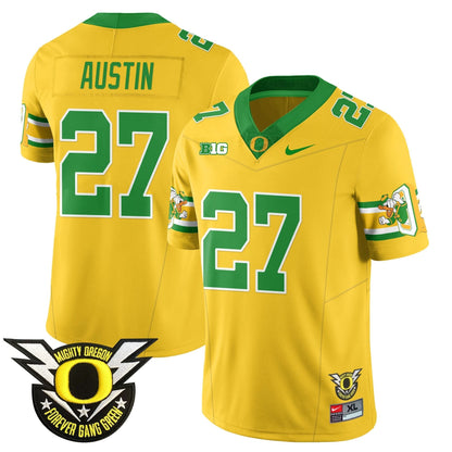 Oregon Ducks 2024 Forever Gang Green Jersey - All Stitched