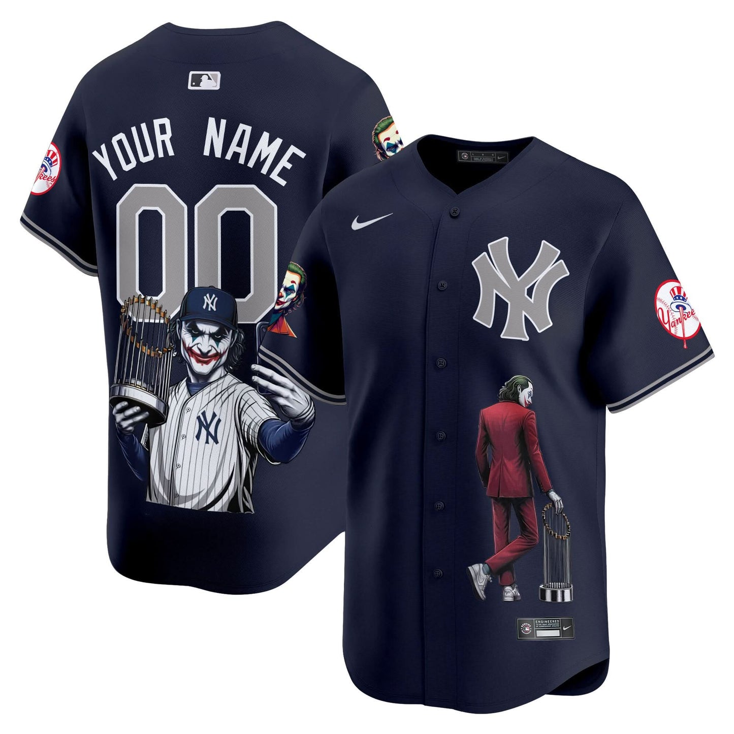 New York Yankees Joker Vapor Premier Limited Custom Jersey - Printed