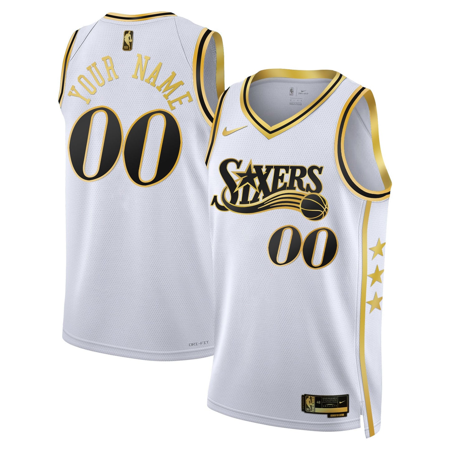 Philadelphia 76ers Swingman Custom Jersey - All Stitched
