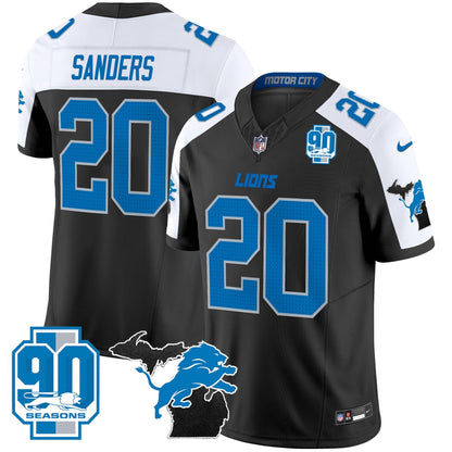 DET 2025 Michigan & 90th Year Patch Vapor Jersey - All Stitched