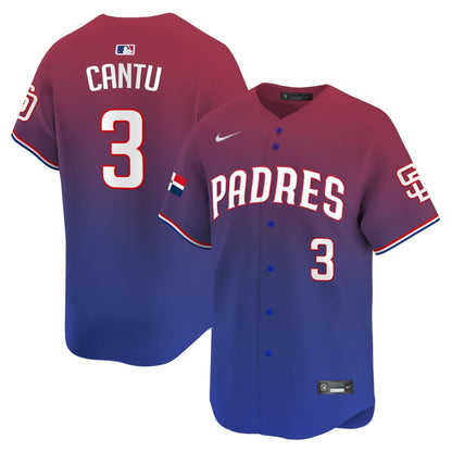 Padres Dominican Republic Vapor Premier Limited Jersey - All Stitched